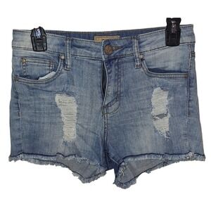 STS Blue Women's Size 5 Distressed Grunge Indy Sleaze Jean Shorts Streetwear